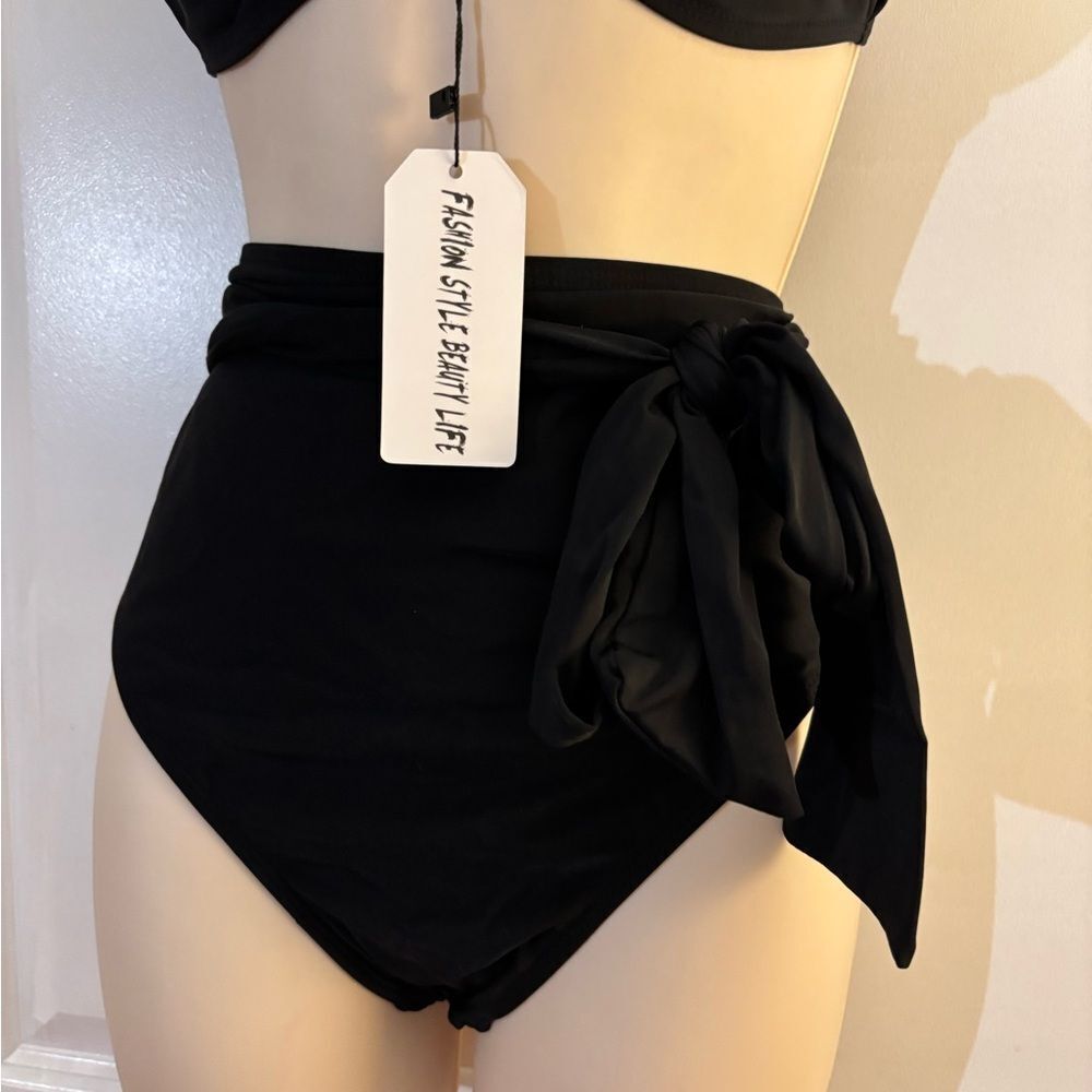 Sporlike Black Ruffle Bikini Sz M - Picture 4 of 7